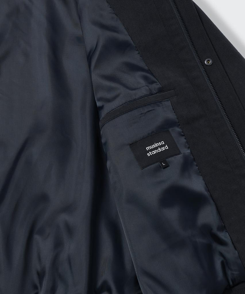 Musinsa Standard 14W Corduroy Minimal Blouson Jacket [Black]