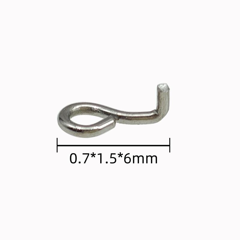 White Egret Fly Fishing Stainless Steel Multi-Section Hair Hook Tying Tool and Hinge Connector.