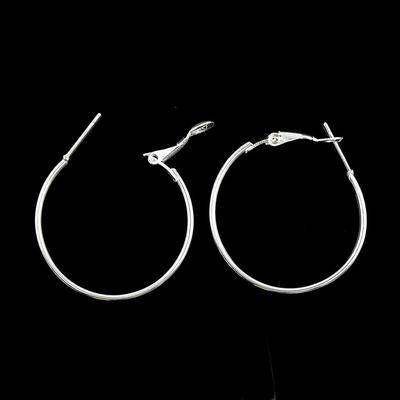 20 orecchini a leva rotondi da 30 mm con anello a cerchio che realizzano risultati in argento