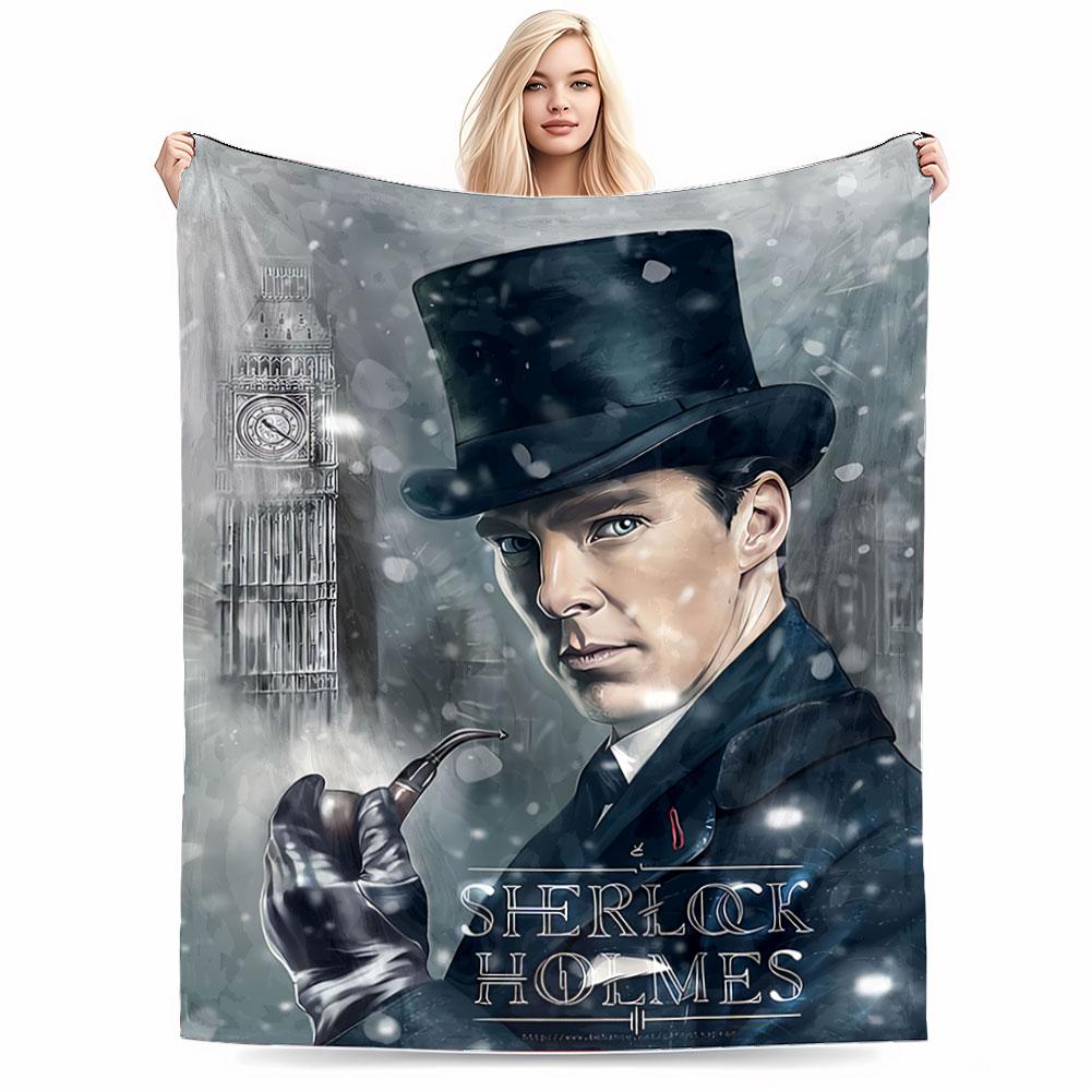 Sherlock Winter Scene Blanket for All Seasons Blanket Lunch Break Throw Gift