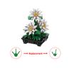 Gobricks MOC Daisies Bouquet Bricks Office Home Decoration Potted Daisies Garden House Plant Assembly Building Blocks Toys Gift