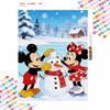 Disney Diamond Art Painting Kit 5D Diamond Snowman Painting Dot Art Gemstone Crystal Paint Diamond Home Wall Decor