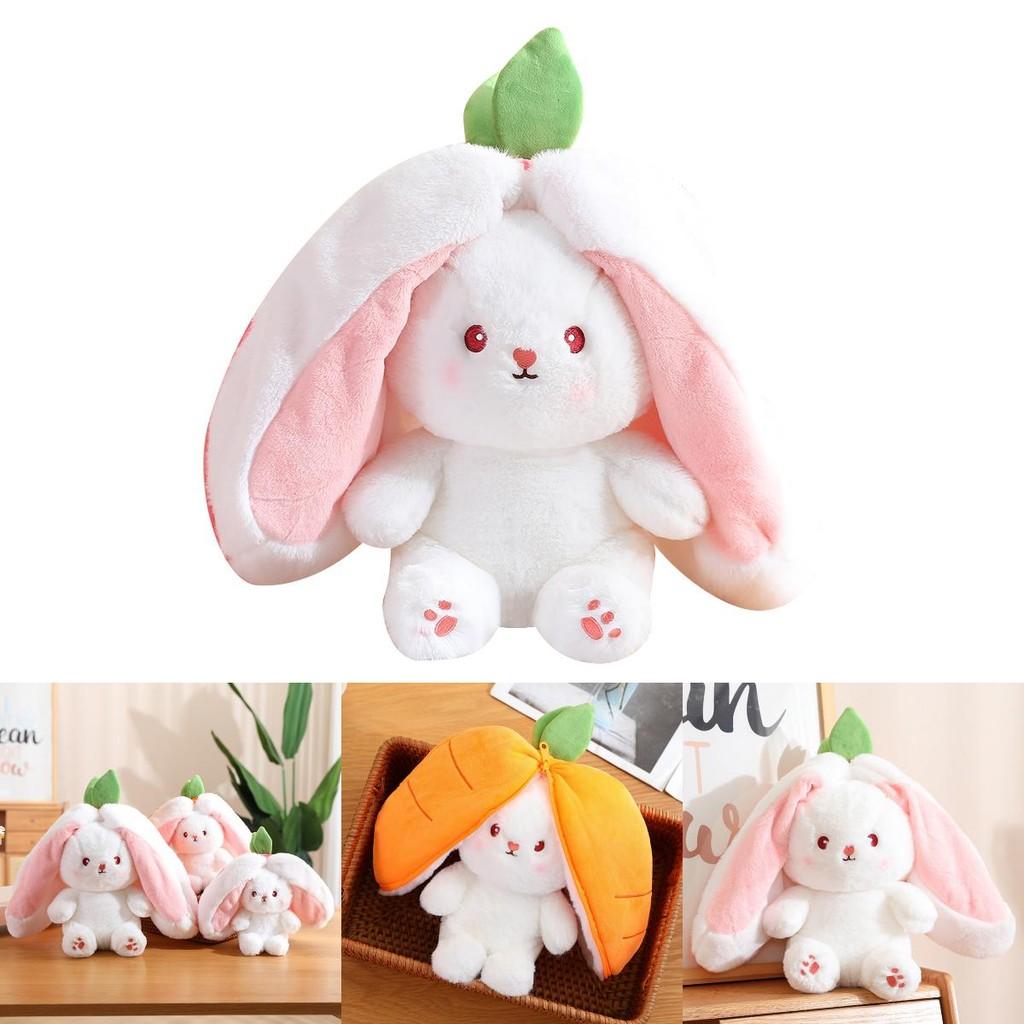 Adorable Transformable Fruit Rabbit Plush Toy