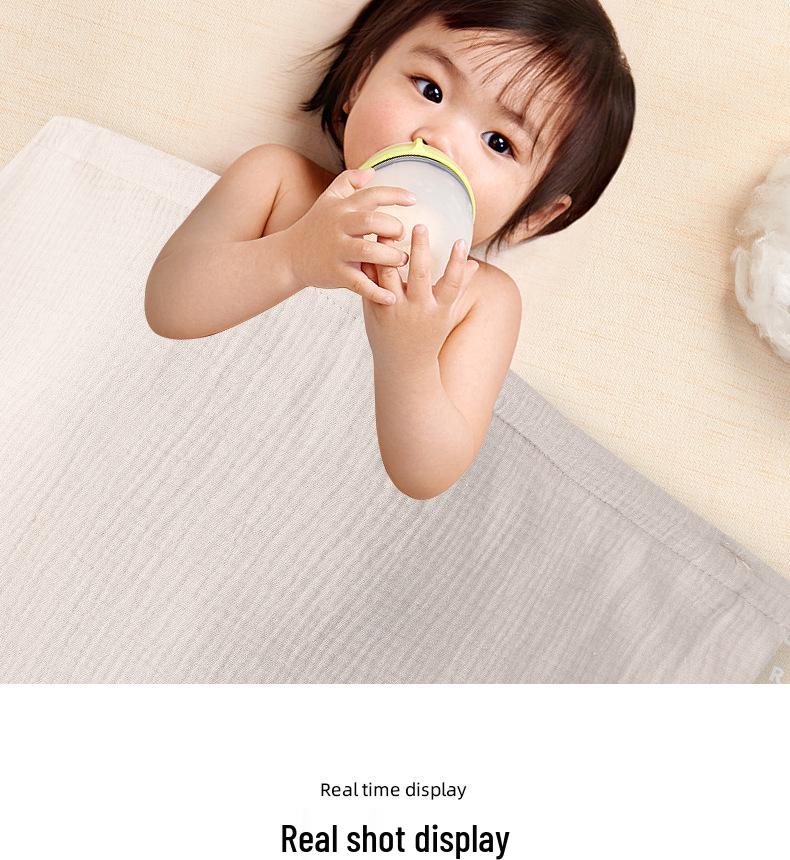 Double-Layer Pure Cotton Baby Blanket & Nursing Shawl