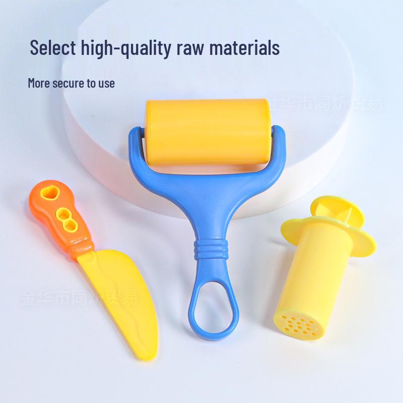 Cross-Border Colorful Clay Molding Tools: Hand-Kneading Roller & Ultra-Light Dough Toys
