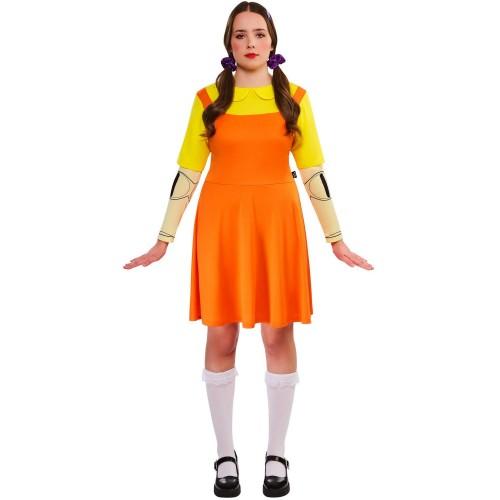 Squid Game Womens/Ladies Doll Costume