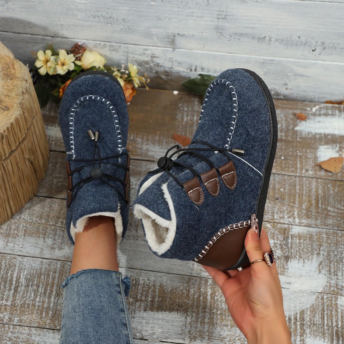 

European and American foreign trade large size velvet warm cotton shoes 2024 autumn and winter explosion casual versatile flat bottom warm foot cotto 43 королівський синій колір