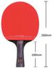 Table Tennis Racket Shake Hand Made in China with Case Rubber Carbon Plywood 204g Flare Grip [Mui Bien] Non-Adhesive