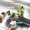 Waterproof Sink Corner Rack Anti-Rust Punch-Free Sponge Drying Rack Hollowed Sink Drain Shelf Bathroom