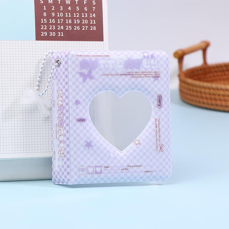Ins Style Cute 3-Inch Love Album 36 Pockets Card Binder Mini Photocard Holder Kpop Idol Pictures Collection Storage Case