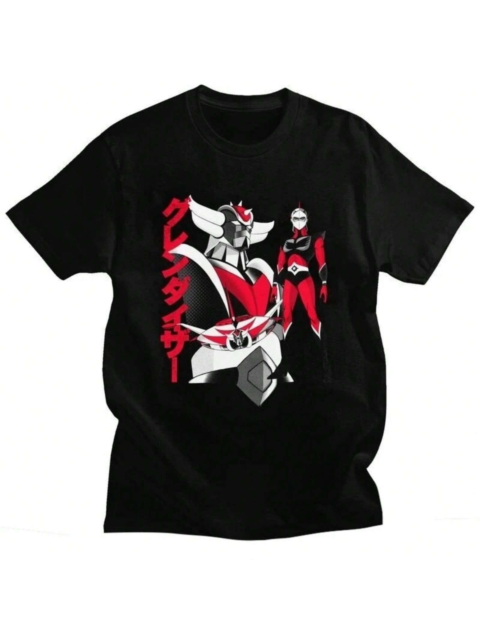 Fun T-Shirts Short-Sleeved T-Shirts Anime Ufo Robot Goldrake Casual T-Shirts Fashion T-Shirts Wo unisex Clothing Y2k Top Personality S разноцветный