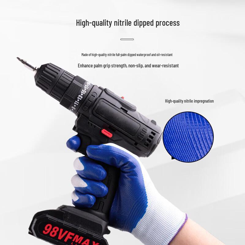 Original Jian Heavy-Duty Nitrile Coated Work Gloves