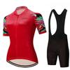 Nieuw 2026 Zomer Ademend Pak Wielrenpak Rood Wielrenpak Damespak Fiets Korte Mouwen Ademend Mountainbike Wielrenpak Uitrusting