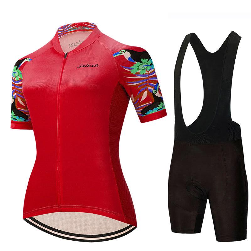 

New 2026 Summer Breathable Suit Cycling Suit Red Cycling Suit Women s Suit Bicycle Short-sleeved Breathable Mountain Bike Cycling Suit Equipment 5XL