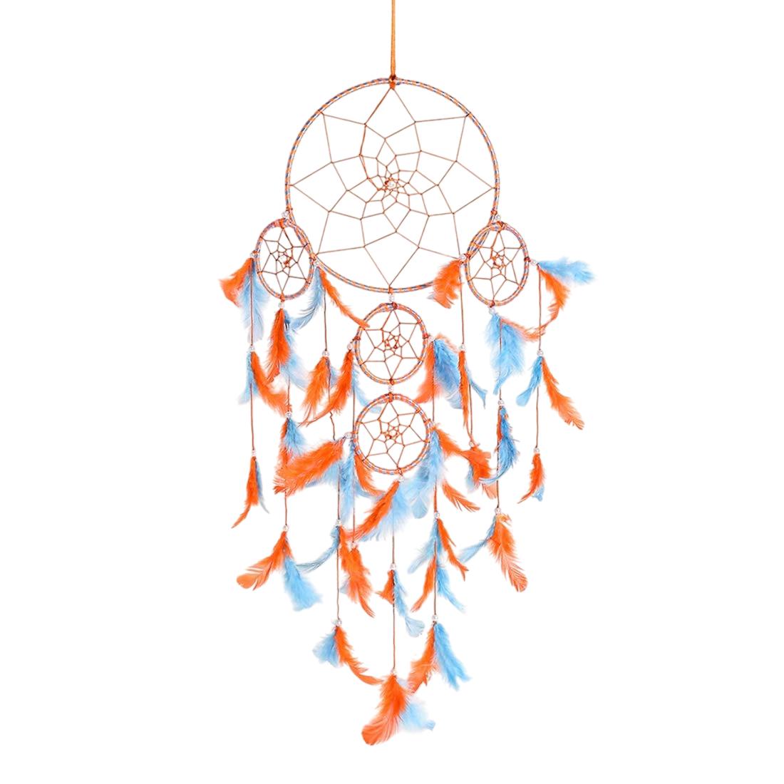 Ловец снов, Dream Catcher (75 cm, Orange-Blue 5 Ring),  Duli