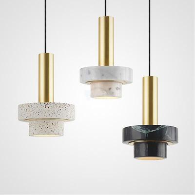 Nordic Marble Bedside Pendant Lamp - Creative and Luxurious Lighting for Restaurants, Bars, and Bedrooms.