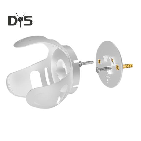 

Настенный держатель для Echo Dot 4/5 поколения, кронштейн, экономящий место, с системой управления шнуром, регулировка угла наклона, кронштейн для динамика белый