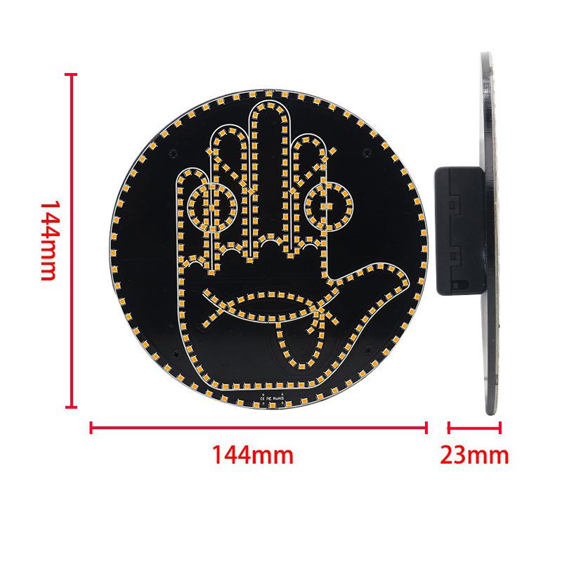 Multifunctional Car LED Smiley & Gesture Rear Window Light