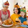 6pcs Kawaii Turkey Thanksgiving Headband Paper Colorful Festival Headdresses Performance Photo Props Hair Accessories Children