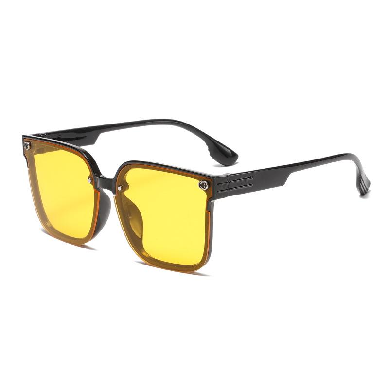 New square large frame light luxury style high-end sunglasses vacation sunglasses fashion European and American Internet celebrity glasses