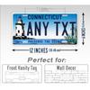 Customizable 6x12 Inch Metal License Plate for Car & Wall Decoration