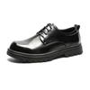 Platform Trending Classic Men Dress Shoes Men Oxfords Patent Leather Shoes Lace Up Formal Black Leather Wedding Party Shoes