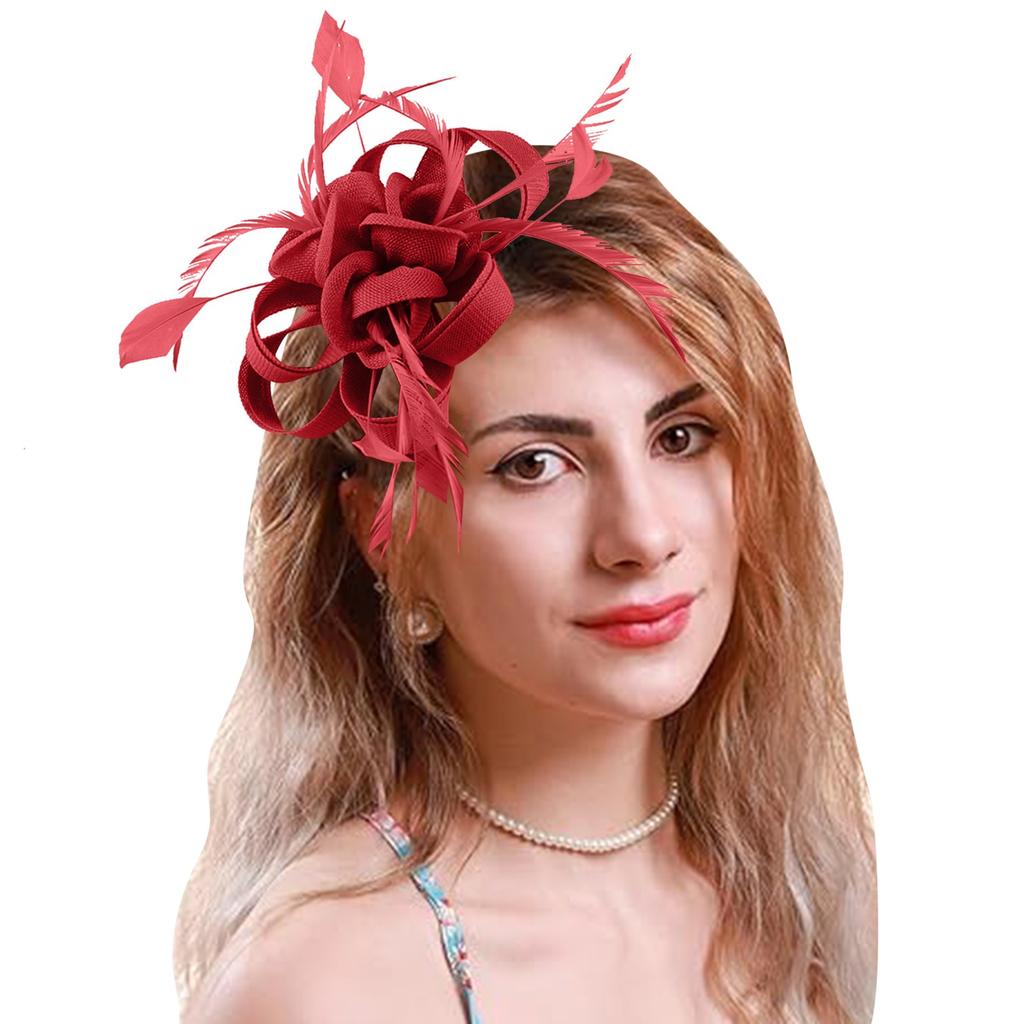 Hair Clip Flowers For Women Fascinators For Women High Tea Party Hats Cocktail Wedding Headware Bridal Headpiece
