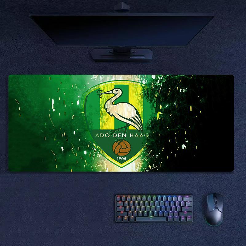 ADO Den Haag Print  Cushion Non-slip Laptop Tablet Big Mousepad XXL Mat Mini PC Playmat With Lock edge