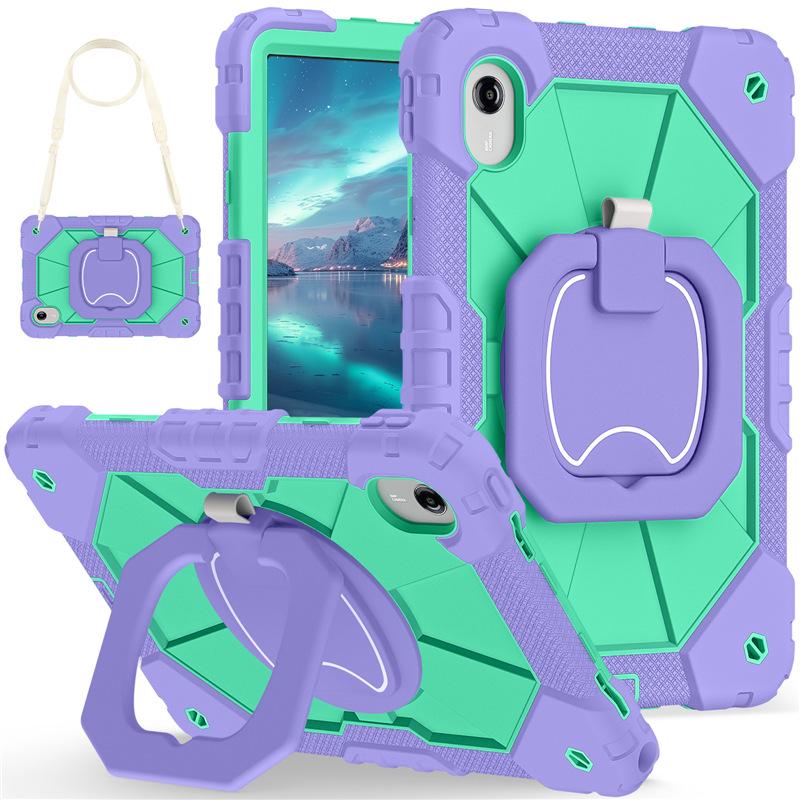 Lenovo Xiaoxin Pad 11 2025 Rotating Stand Silicone Case - Drop-Proof, Handheld Protection