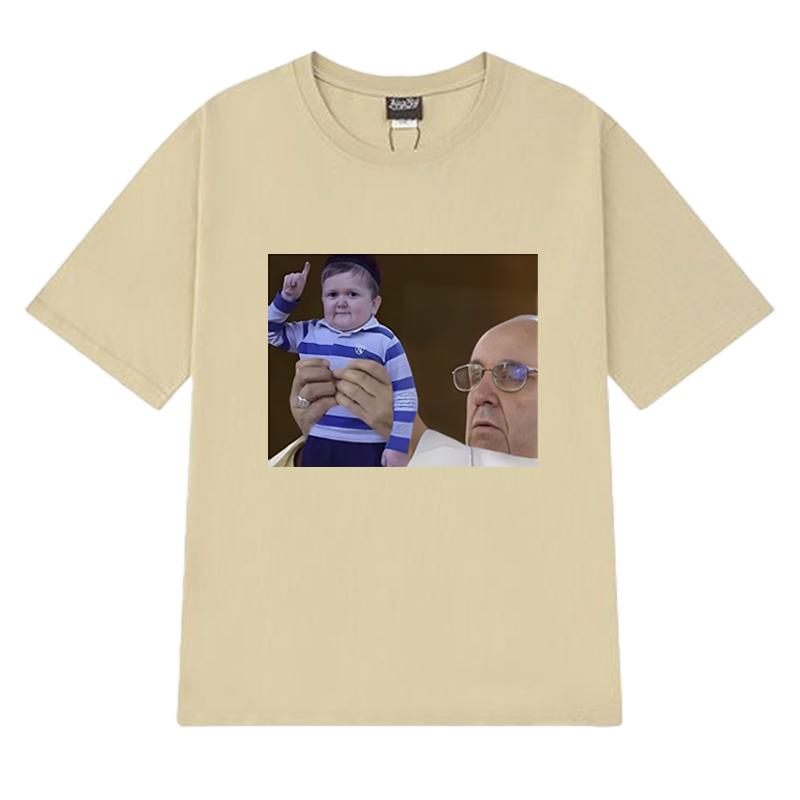 New In Funny Hasbulla Fighting Meme Graphic T Shirts Men Women Oversized Short Sleeve T-shirt Unisex Black 100% Cotton Clothing