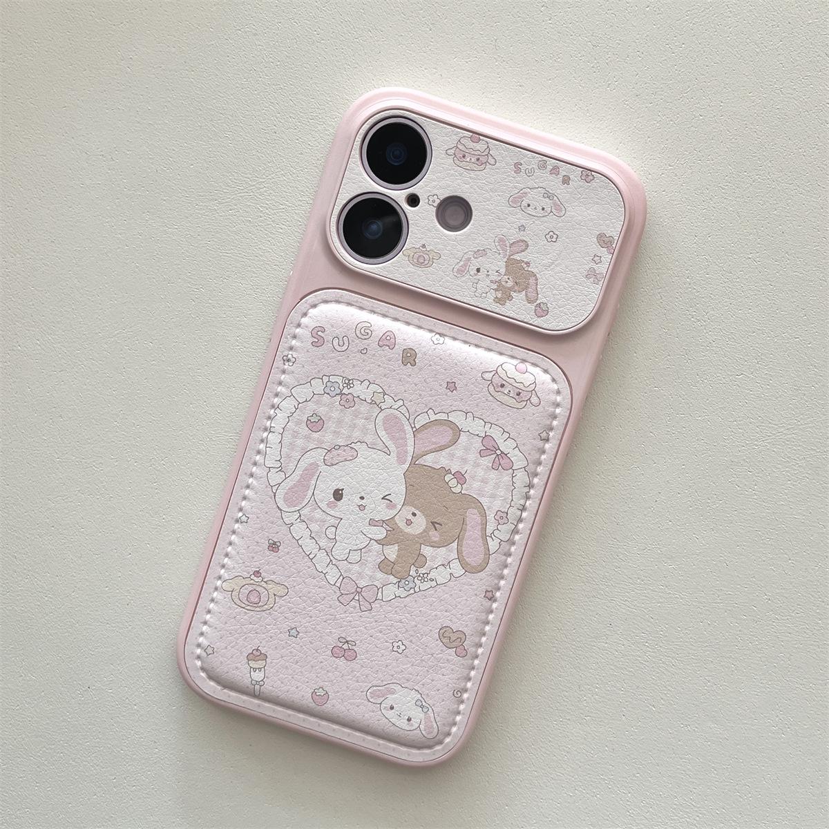 

Cartoon Heart Rabbit iPhone 15/14 Anti-Fall Case Compatible with Apple 17/16 PROMAX iPhone 16 Pro