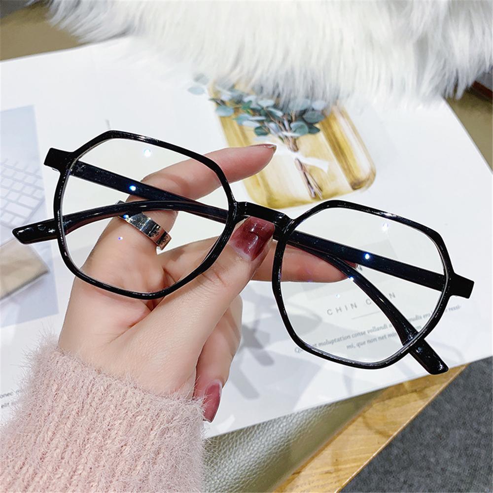 

Polygonal Blue Light Blocking Readers Fashionable Reading Eyeglasses for Women & Men Strength 1.0x чорний