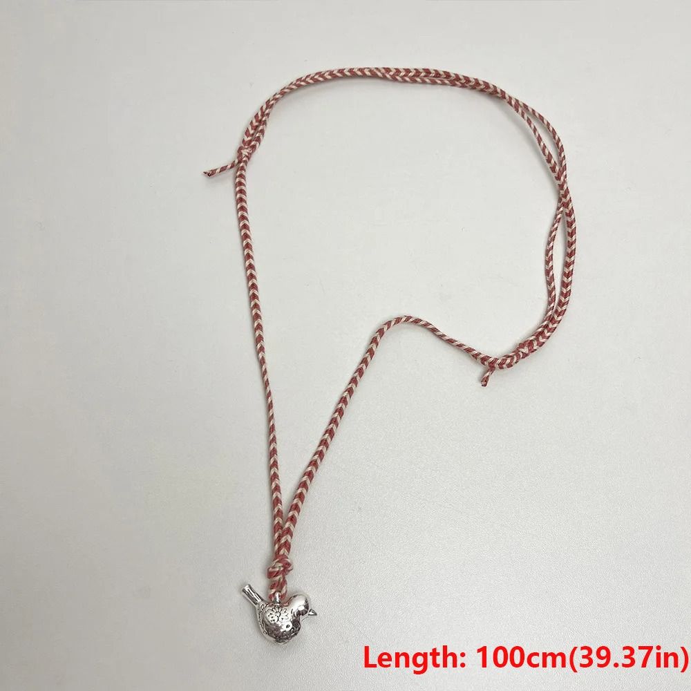 Alloy Weaving Necklace Bohemian Style Charm Jewelry Fashion Animal Bird Pendant Necklace  For Girls