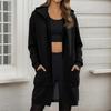 Women's Zip Up Hoodies Oversized Fleece Long Pullover Hooded Sweatshirts Casual Long Sleeve Fall Hoodie Jacket