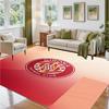 Girona FC Design Crystal Velvet Rug Soft Decorative Mat for Bedroom Entrance