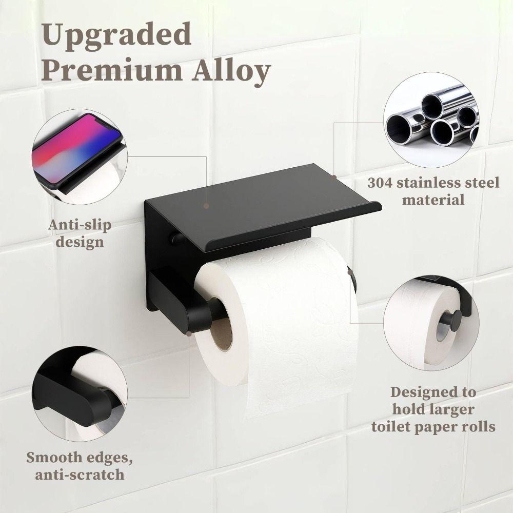 Rostfreier Toilettenpapierhalter Edelstahl Badezimmer-Aufbewahrungsregal Hotelprojekte