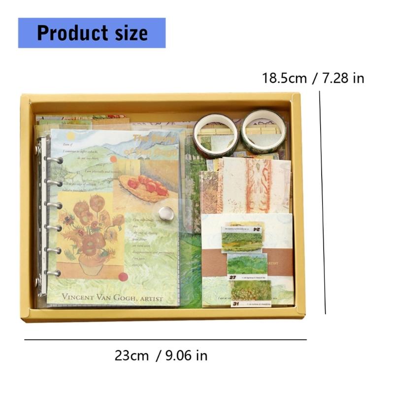 Writing Set with Multiple Accessories Including Notebook Stickers and Bookmarks for Creative Use and Daily Recording