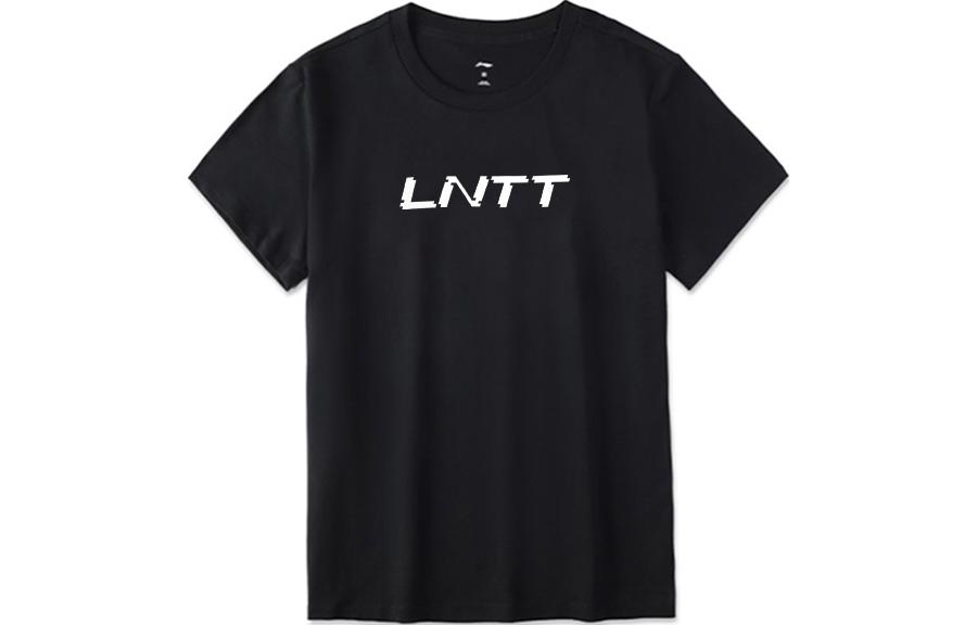 Li Ning Drop Shoulder Sleeve T Shirt Unisex Black AHSU869-1 2XL