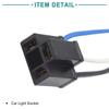 ACROPIX Auto H4 Nebelscheinwerfer Scheinwerfer Verlängerungskabelbaum Sockelstecker 3 Drähte Schwarz 2 Stück