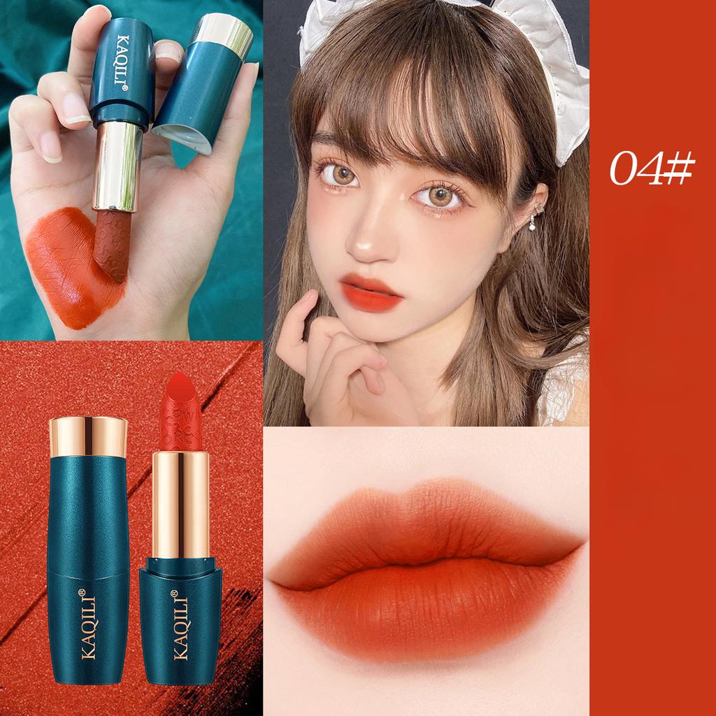 New Silk Smooth and Moisturizing Lipstick Velvet Matte Non Drying Whitening Carrot Color