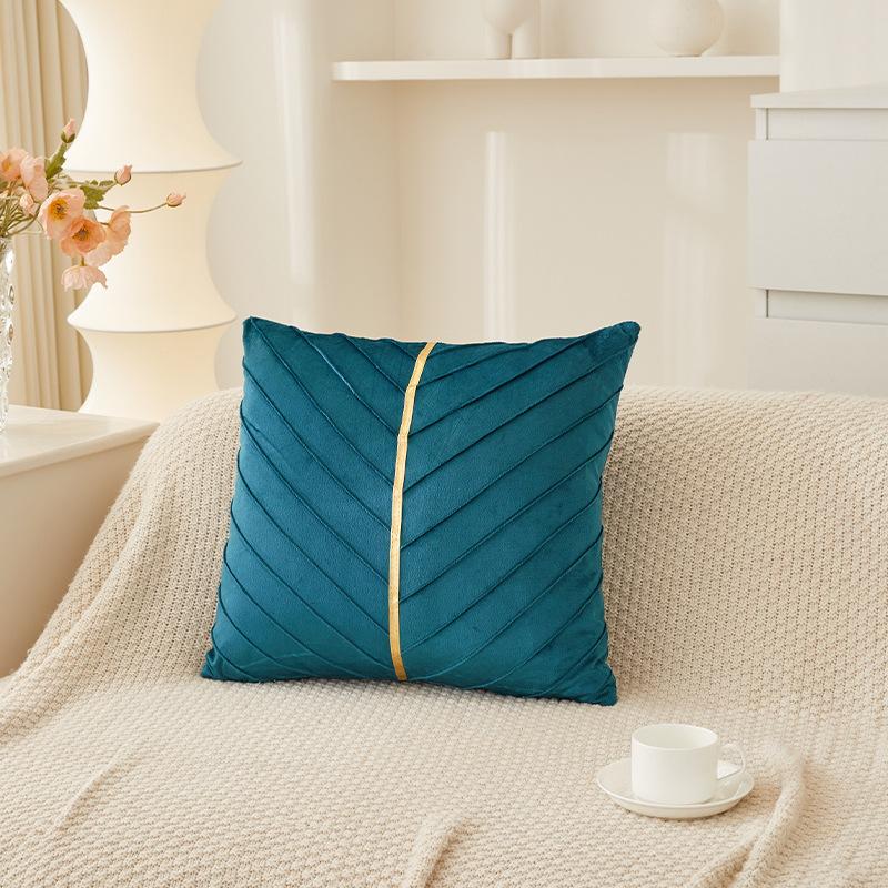 Elegant Sofa Pillowcase Party Atmosphere Pillow Cover Velvet Pillow Cover  for Room Sofa Decor Soft Solid Dyed for Bed