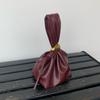 Fashion Designer Women's Small Handbag Soft Leather Pleated Ladies Mini Clutch Bag Female Party Evening Purses Bucket Bag
