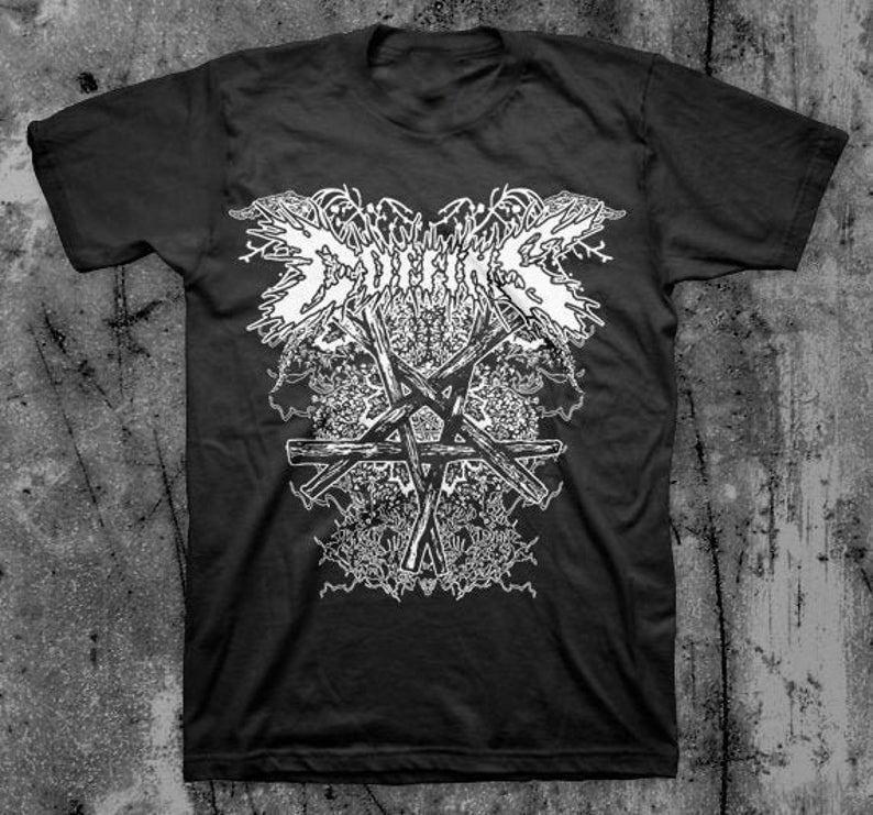 Collection COFFINS Band Album Short Sleeve Cotton Black All Size T Shirt EN201 S разноцветный