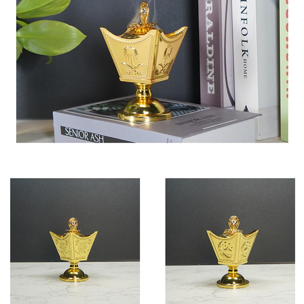Arabian Incense Burner Diffuser Metal Portable Home Tea Room Bakhoor Incense Holder Middle East Home Fragrances Diffuser