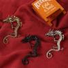 Retro Women Zinc Zinc Alloy Punk Fashion Jewelry Clip Earrings Left Ear Dragon Ear Clip