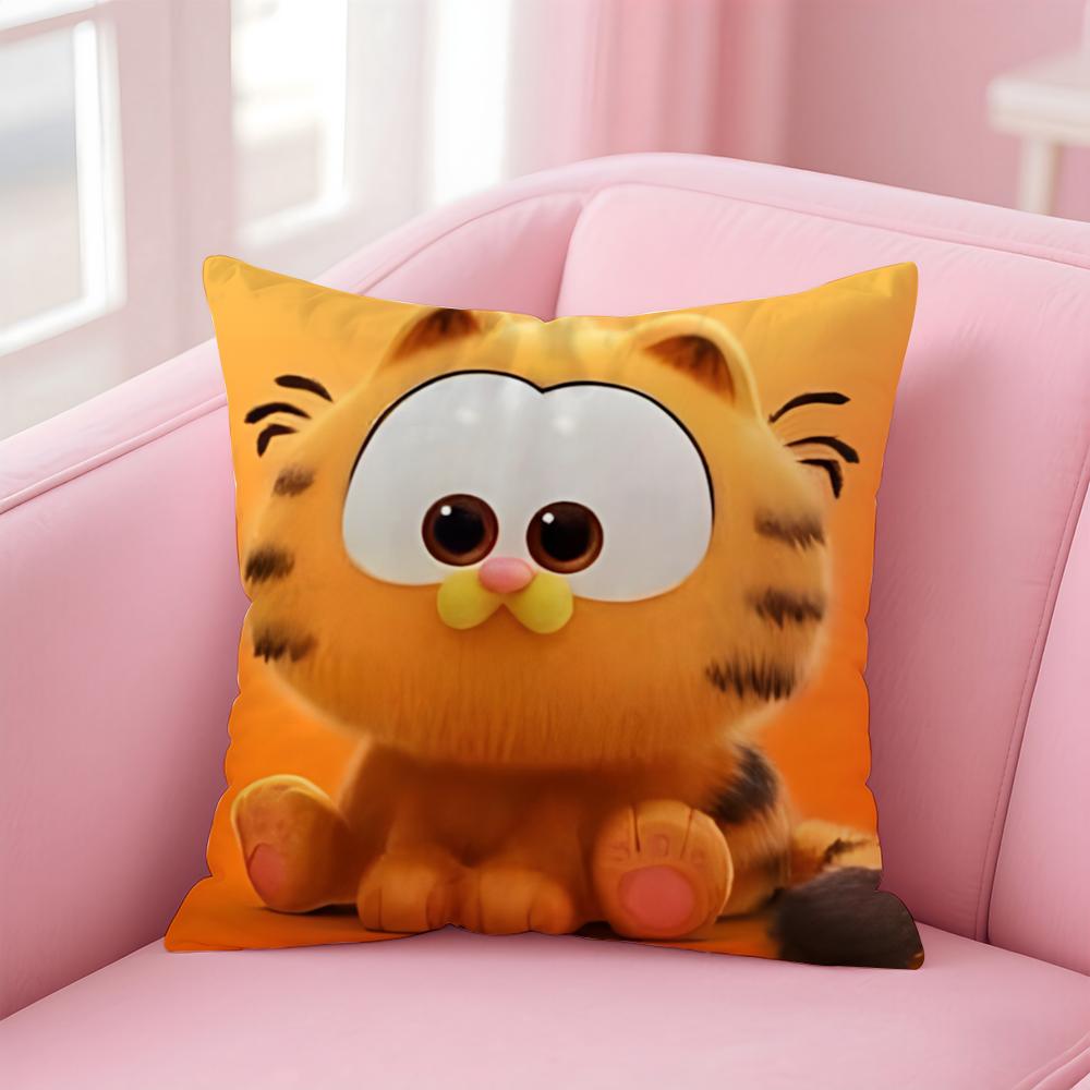 Garfield Cushion Cover Home & Car Multi-Scene Pillow Cover - Reversible, Soft & Durable for Daily Use