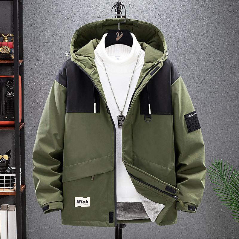 Fleece verdickt Herbst und Winter Herrenjacke Herren Kapuzenjacke Große Größe Hochwertige Jacke Herren