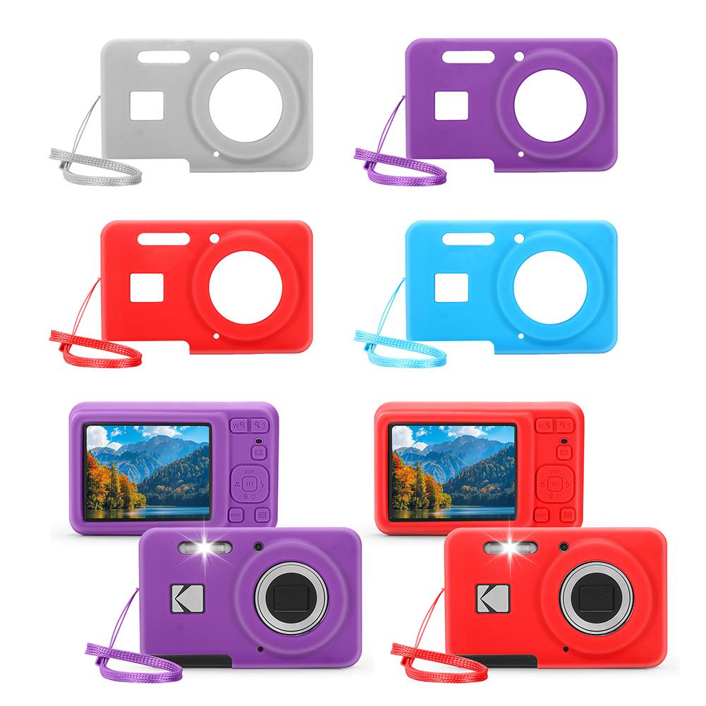 For KODAK PIXPRO FZ55 Digital Camera Cover Silicone Protective Case Solid Color Camera Body Cover Wear Resist Protect Case