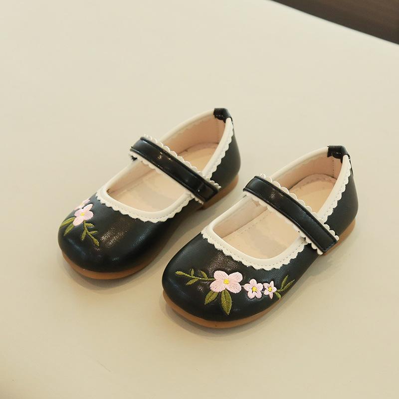 Nowe jesienne buty na miękkiej podeszwie, pojedyncze buty dziecięce, buty księżniczki