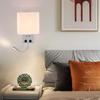 Custom Cross-Border Nordic-American Fabric Wall Lamp for Hotel, Living Room, or Bedroom Bedside Reading